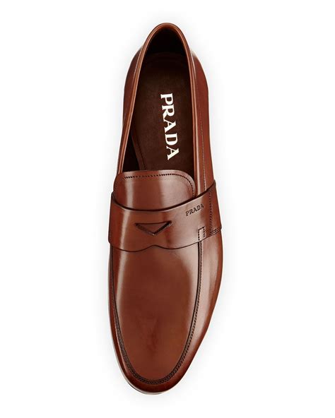 prada brown shoes men